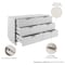 Manhattan Comfort Granville White 5-Drawer Tall Dresser, 3-Drawer Standard Dresser and 6-Drawer Double Dresser GRAN031 - alternate 2